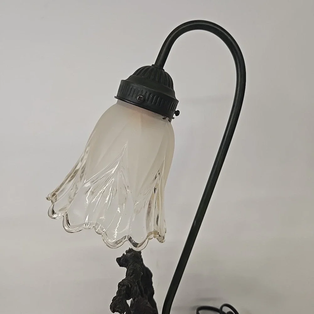 Young Lovers On A Swing Sculpted Table Lamp‎